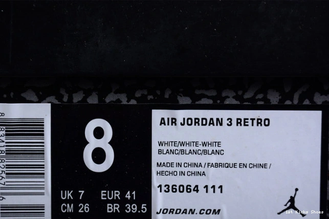 1st Kicks 1196 white SportInspired triple jordan 3 136064- air retro 1114